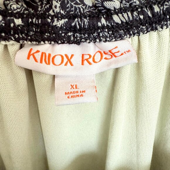 Knox Rose Black Floral Tiered Prairie Maxi Dress Size XL - Cottagecore - Picture 8 of 11